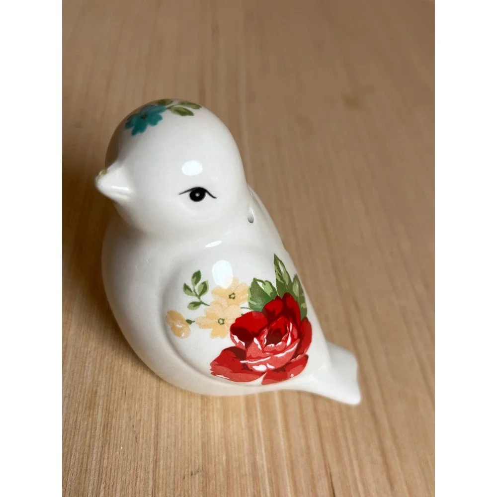 The Pioneer Woman Breezy Blossom Bird Salt and Pepper Shaker Discontinued Set